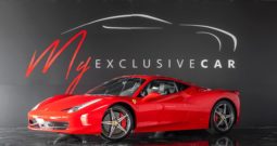 FERRARI 458 Italia – Pack carbone habitacle, Volant LED – Historique COMPLET – Révisée 2021, pneus et plaquettes récents – Garantie POWER 03/2022